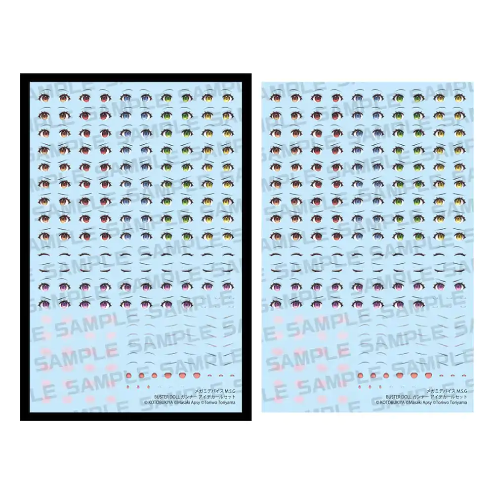 Megami Device M.S.G. 1/1 Doll Gunner Műanyag modell készlet szem matrica figura kiegészítő csomag termékfotó