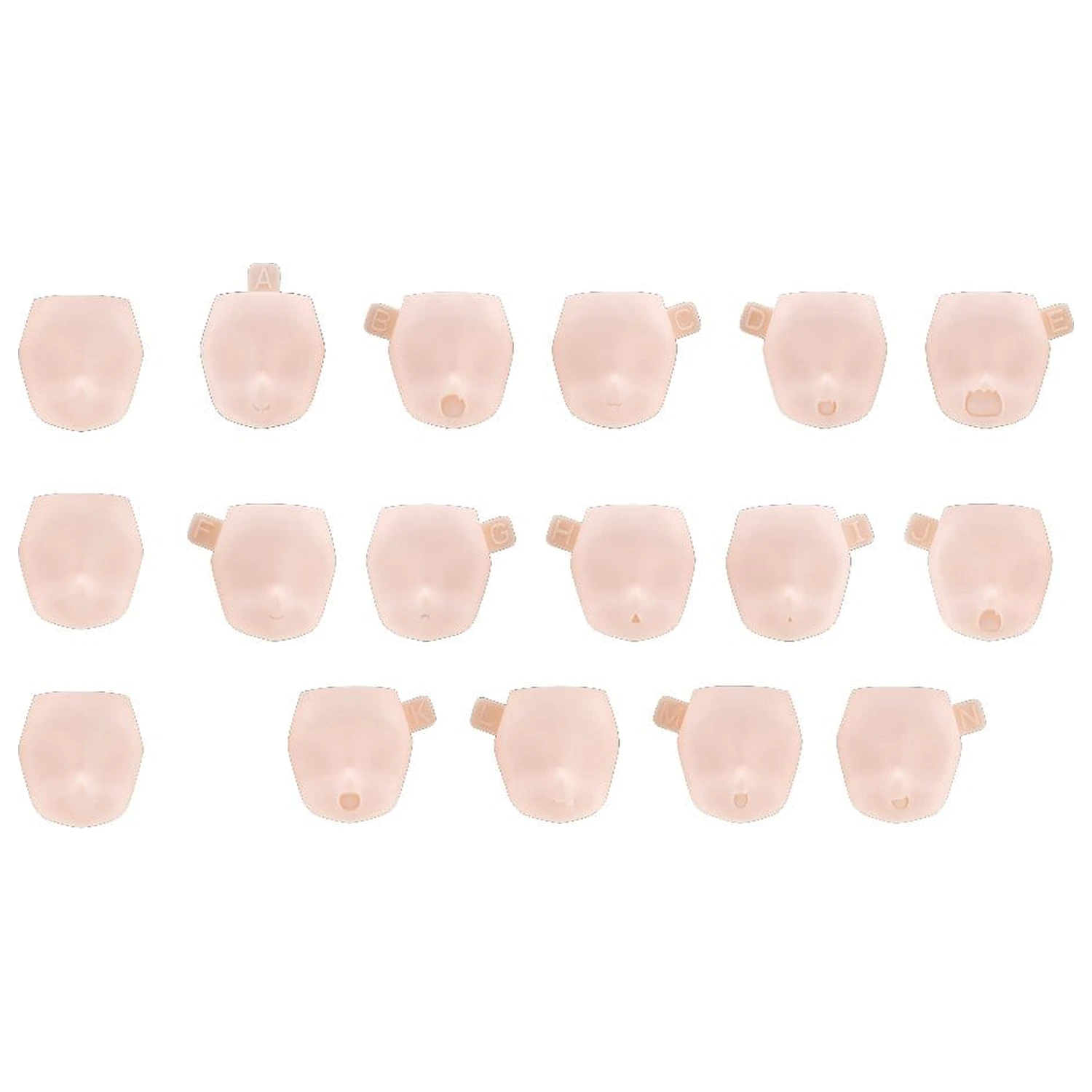 Megami Device M.S.G. 10 Face Set Puni Mofu 01 Skin Color B Műanyag modell készlet kiegészítő csomag  termékfotó