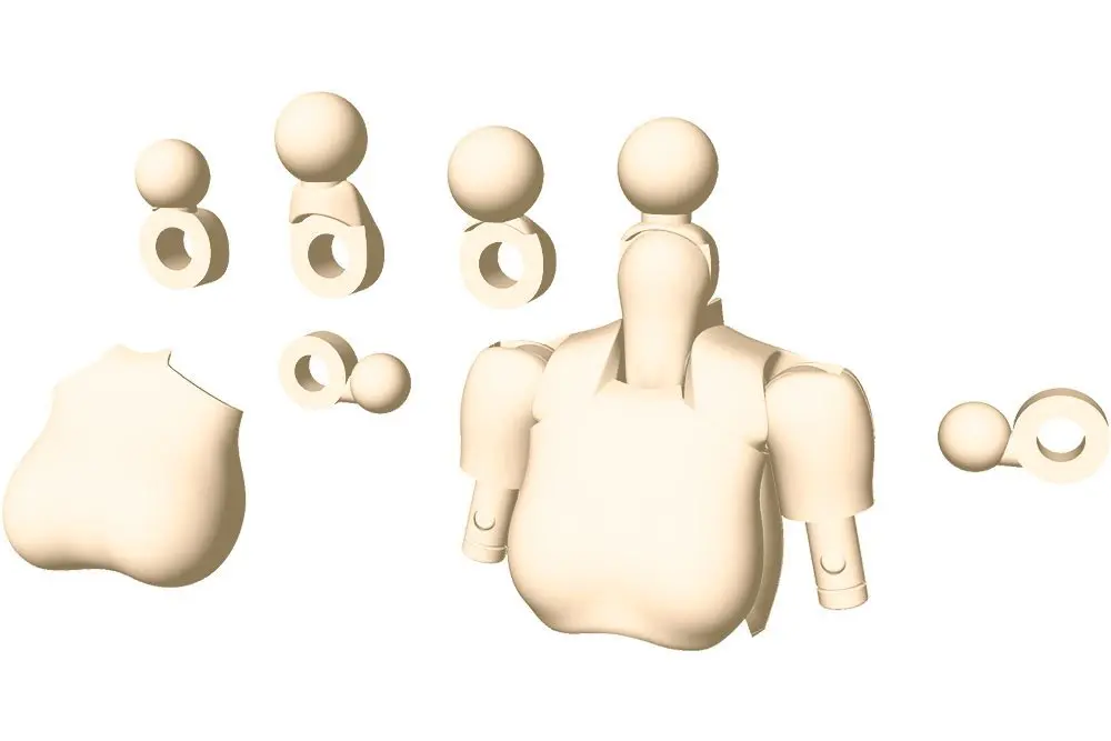 Megami Device M.S.G. Model Kit Accesoory Set 01 Tops Set Skin Color A 2 cm termékfotó