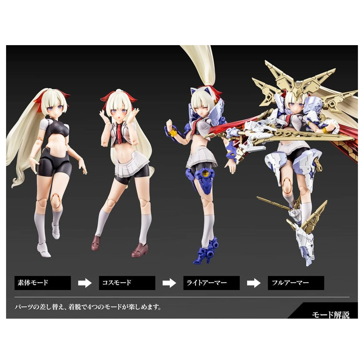 Megami Device Műanyag modell készlet 1/1 Buster Doll Paladin (Reproduction) 18 cm termékfotó