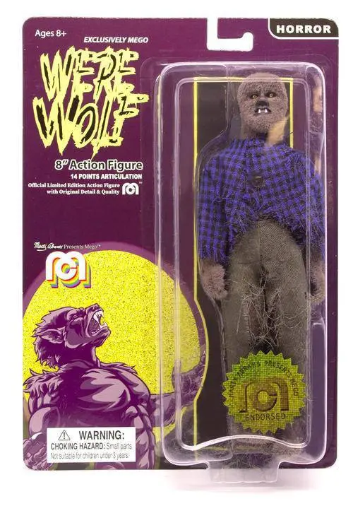 Mego Horror Werewolf (Flocked) akciófigura 20 cm termékfotó