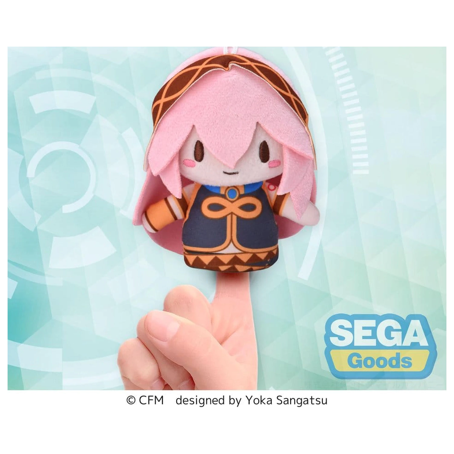 Megurine Luka Fuwa Petit plüss figura Finger Mascot 10 cm termékfotó