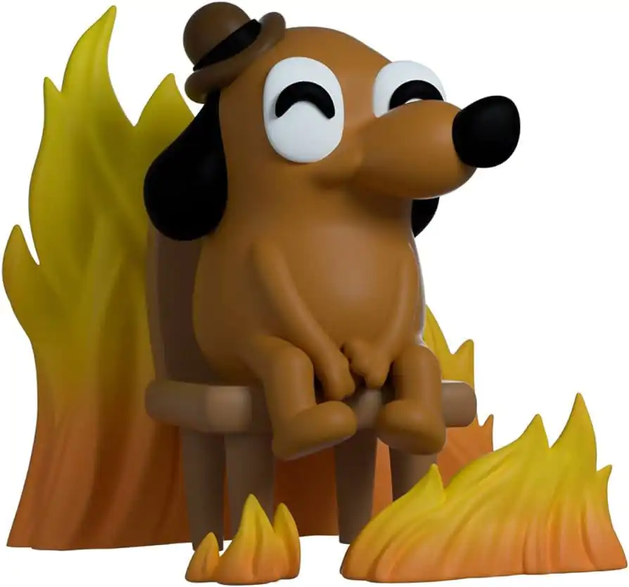 Meme This is Fine 4 inch figura termékfotó