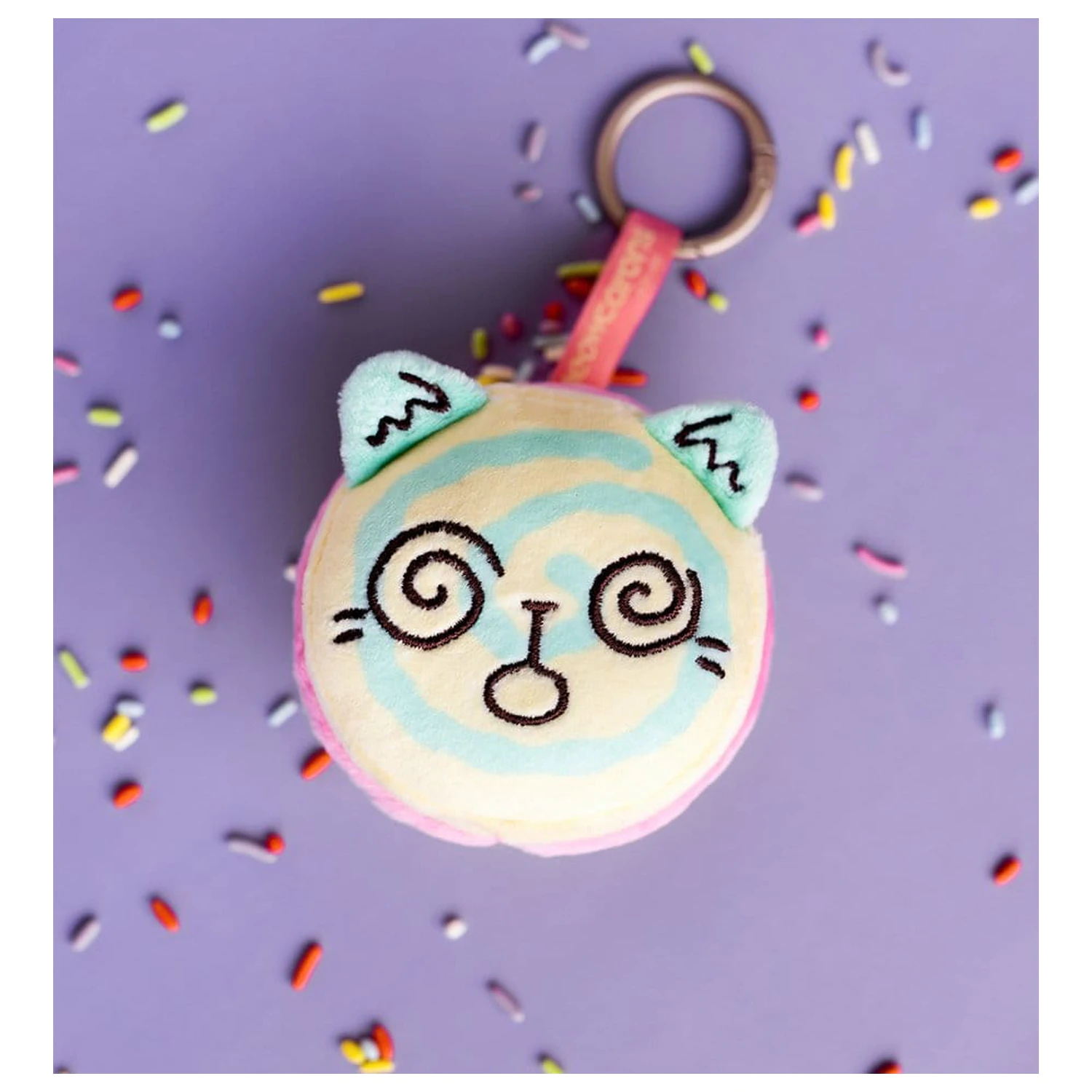 Meowcaron plüss cipzárdísz/táskadísz Spiral 7 cm termékfotó