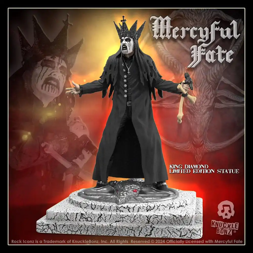 Mercyful Fate Rock Iconz King Diamond III (Black Version) szobor figura 22 cm termékfotó