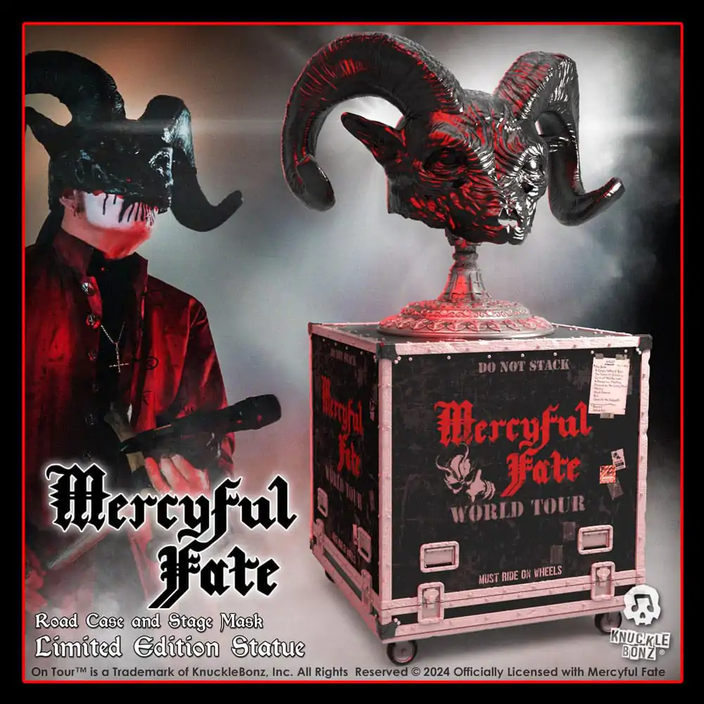 Mercyful Fate Rock Ikonz On Tour Road Case Statue &amp; Stage Mask Set World Tour szobor figura termékfotó
