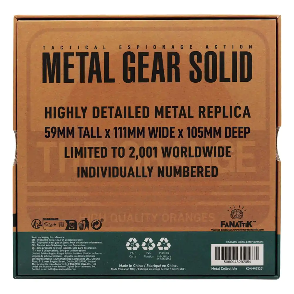 Metal Gear Solid 2 Replica Cardboard Box termékfotó