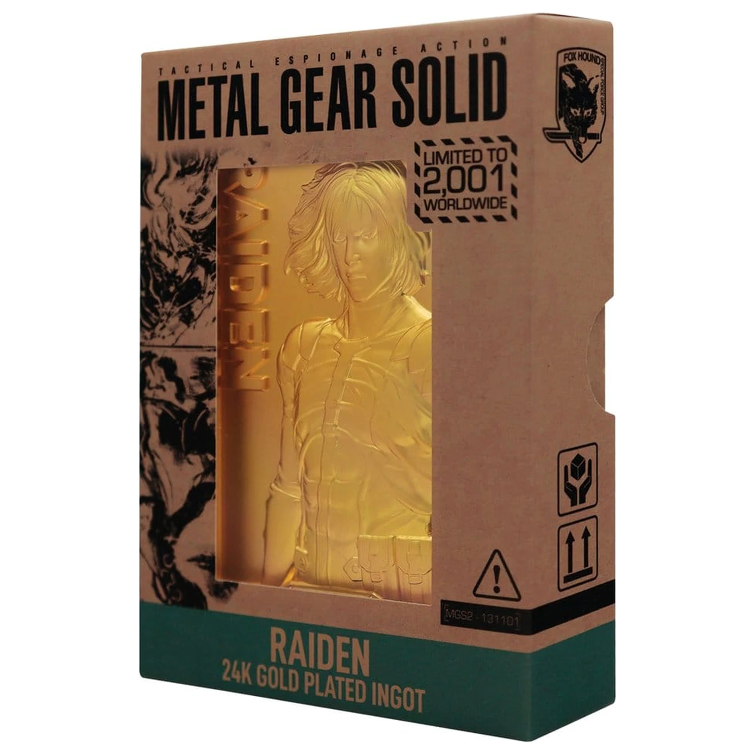 Metal Gear Solid 2 Ingot Raiden 24k aranyozott Limitált kiadás  termékfotó