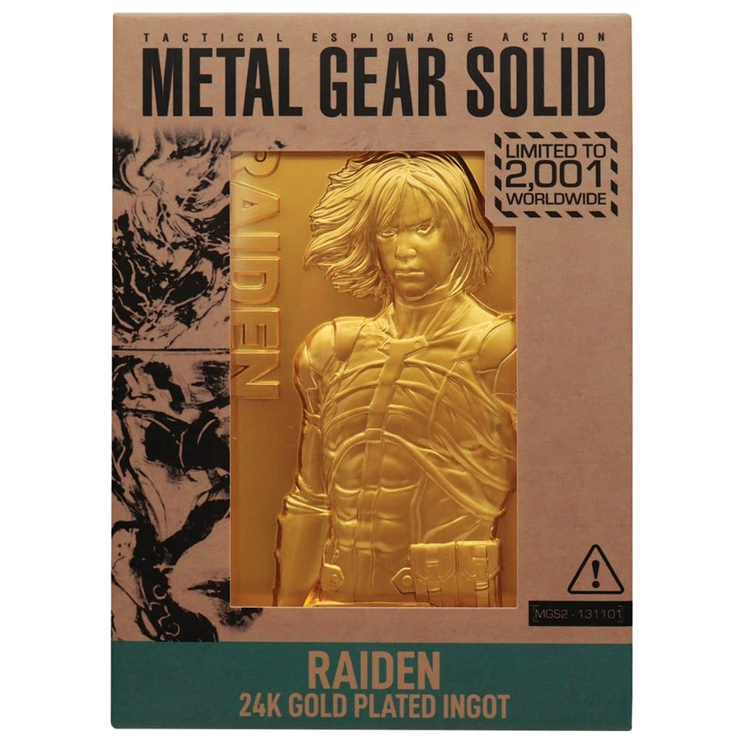 Metal Gear Solid 2 Ingot Raiden 24k aranyozott Limitált kiadás  termékfotó