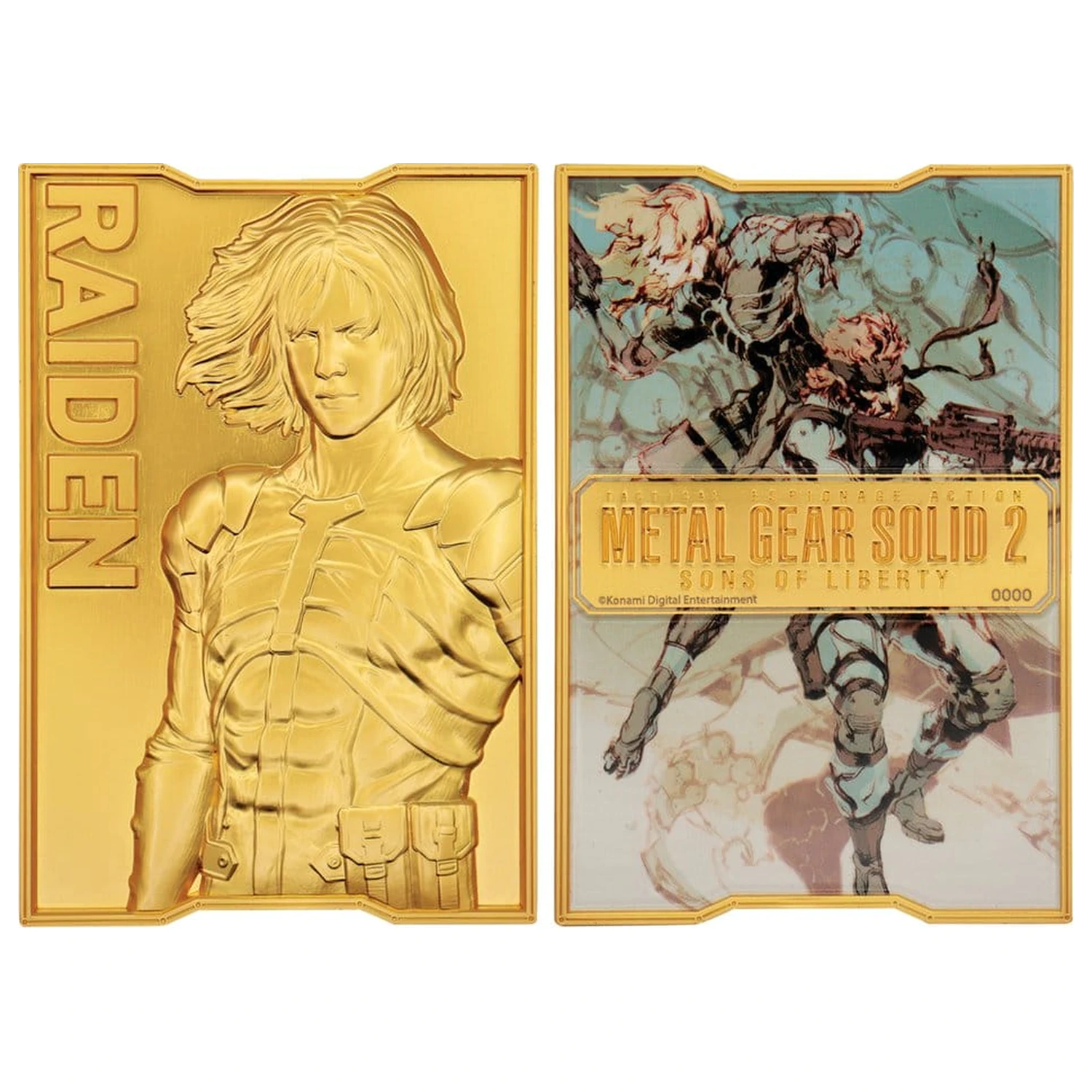 Metal Gear Solid 2 Ingot Raiden 24k aranyozott Limitált kiadás  termékfotó