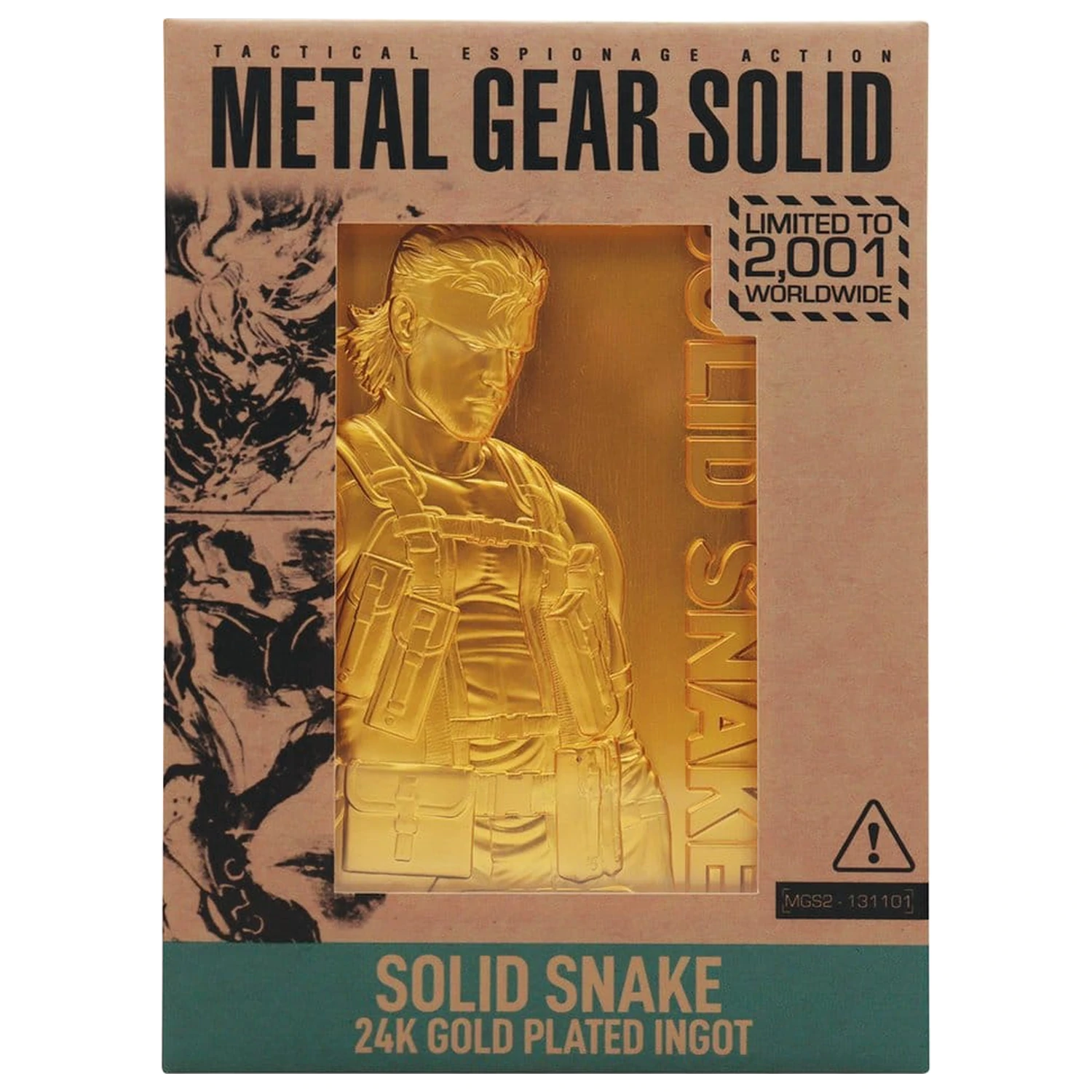Metal Gear Solid 2 Ingot Snake 24k aranyozott Limitált kiadás  termékfotó