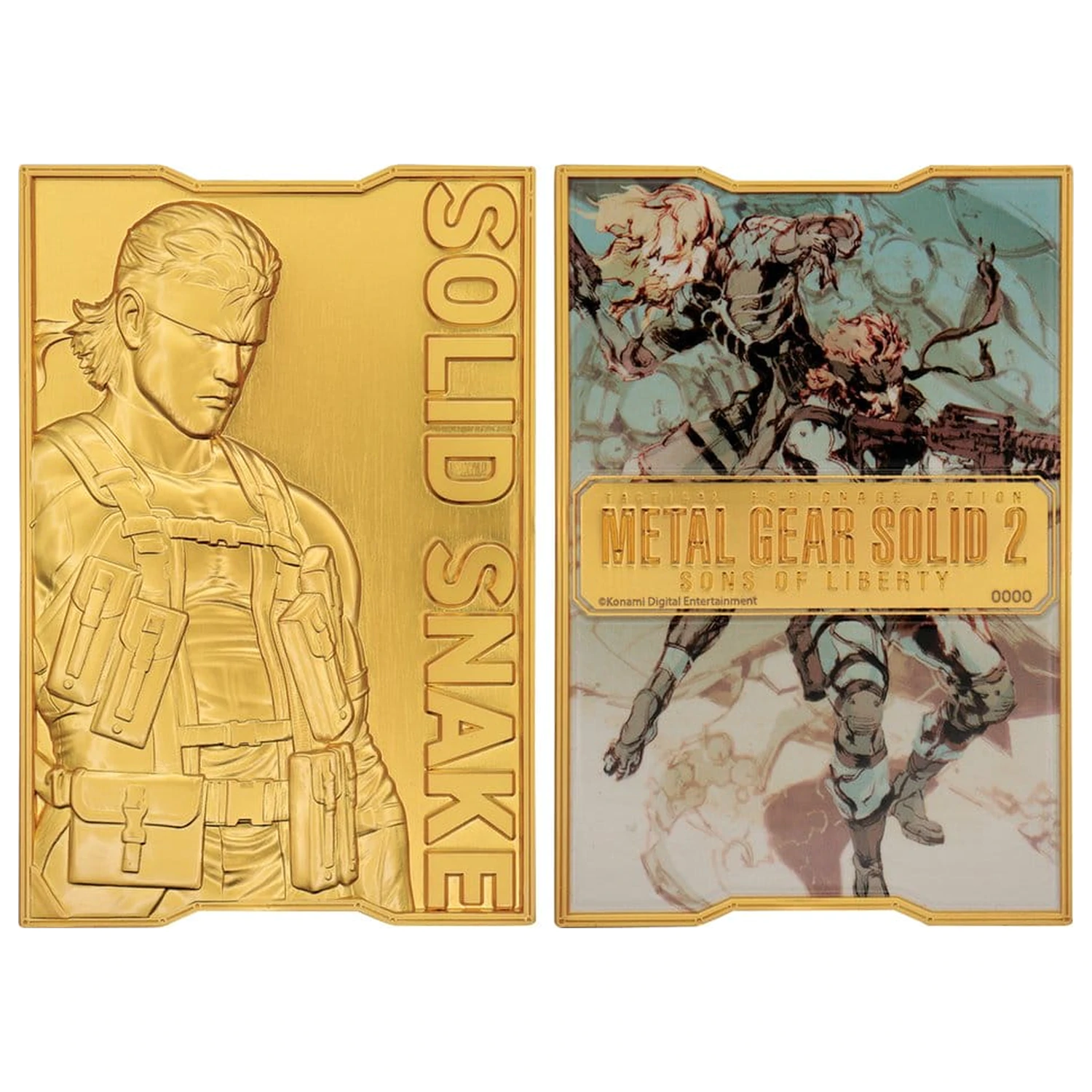 Metal Gear Solid 2 Ingot Snake 24k aranyozott Limitált kiadás  termékfotó