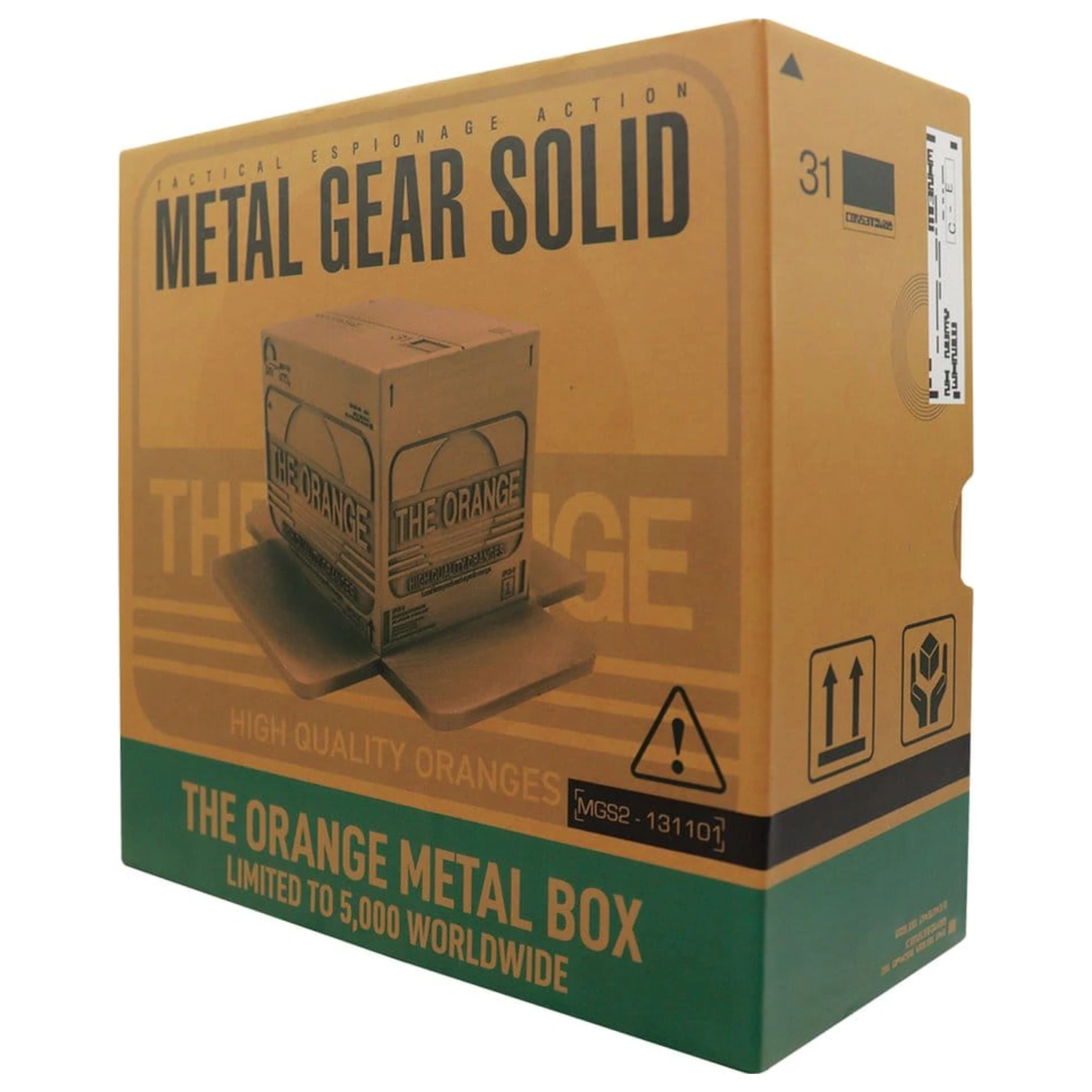 Metal Gear Solid 2 replika Cardboard Box Antique Gold  termékfotó
