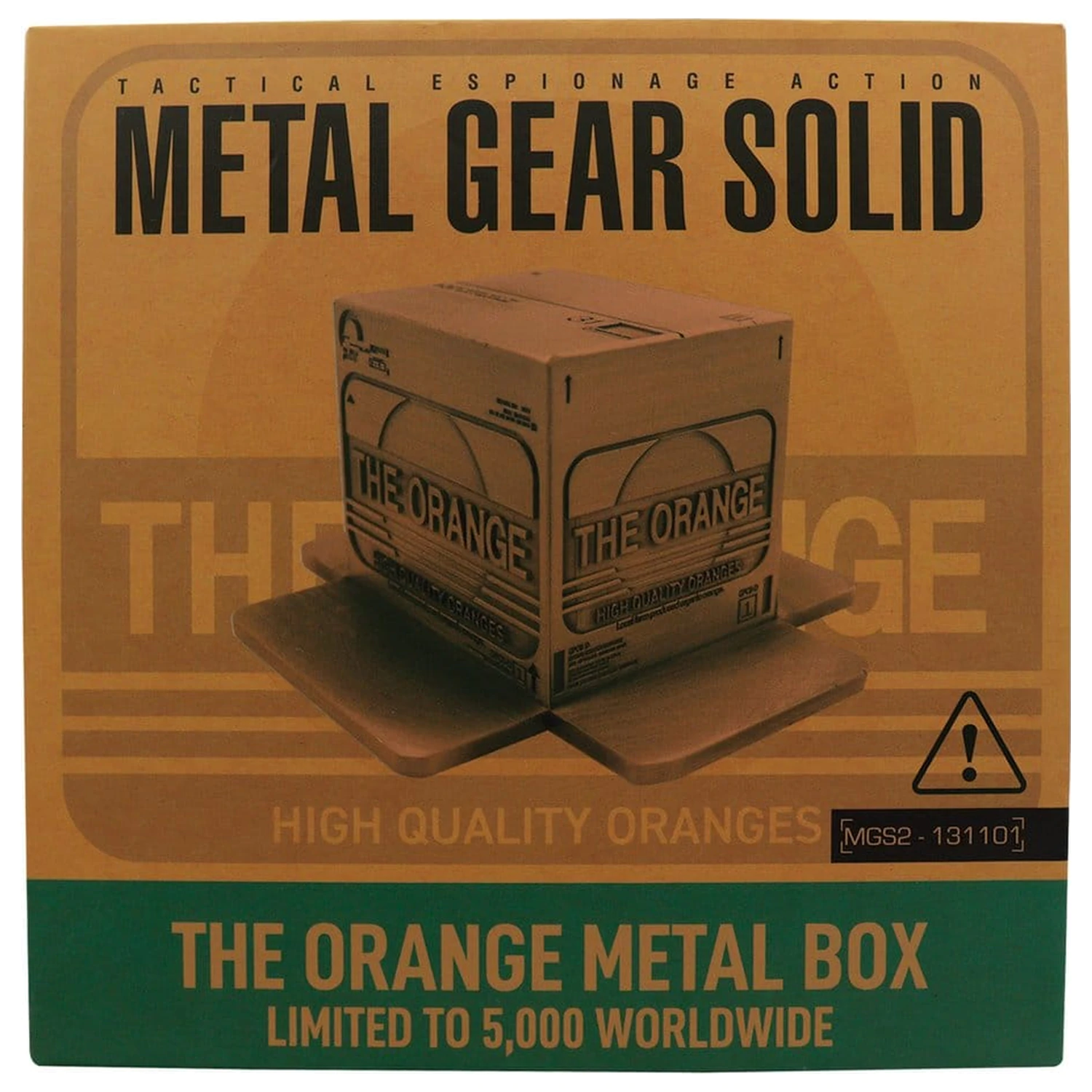 Metal Gear Solid 2 replika Cardboard Box Antique Gold  termékfotó