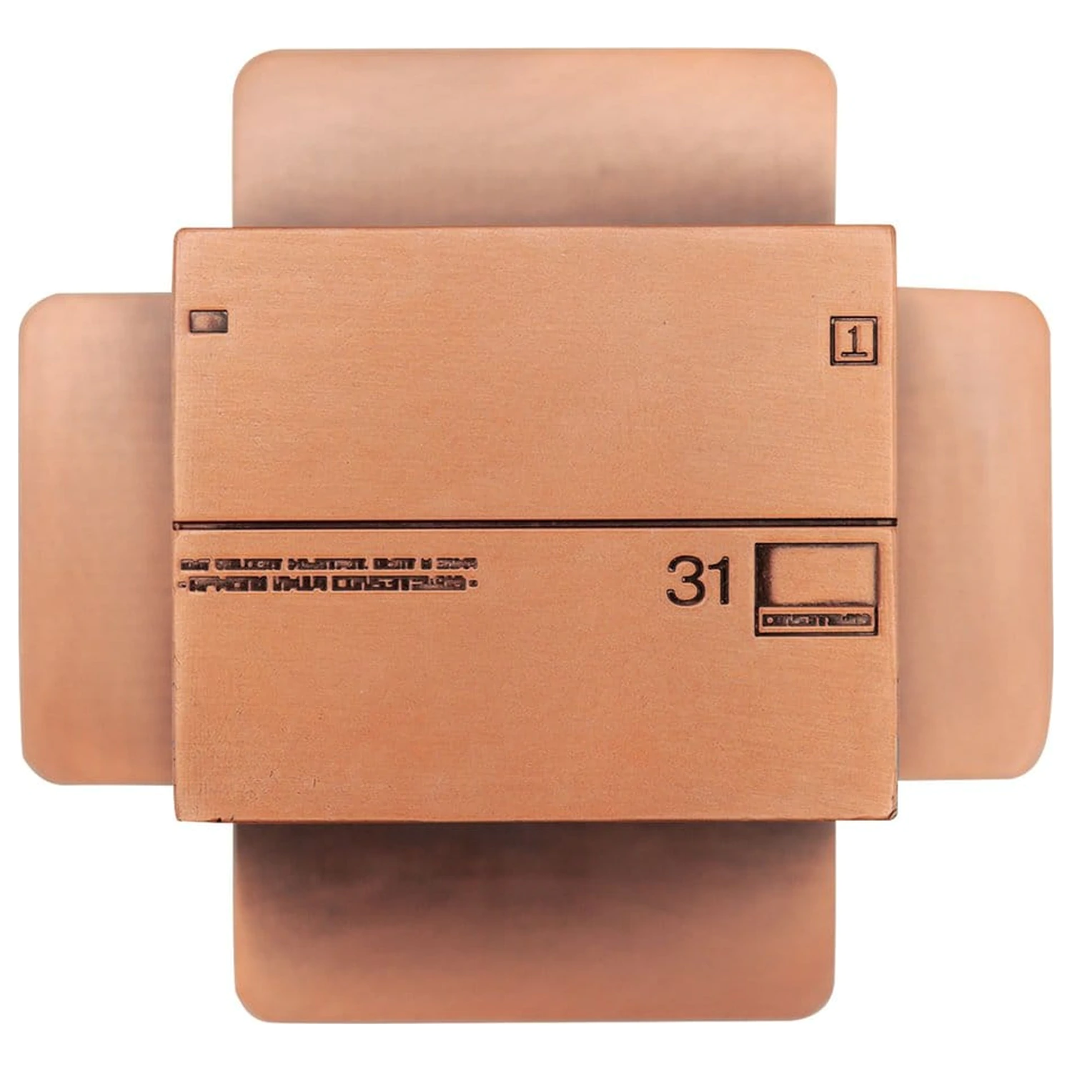 Metal Gear Solid 2 replika Cardboard Box Antique Gold  termékfotó