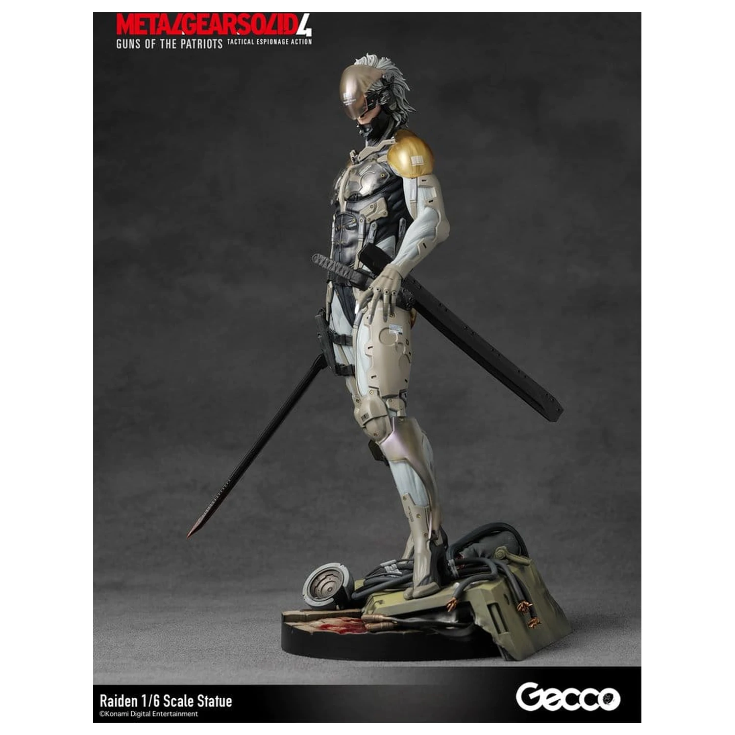 Metal Gear Solid 4 Guns of the Patriots 1/6 Raiden szobor figura 32 cm termékfotó
