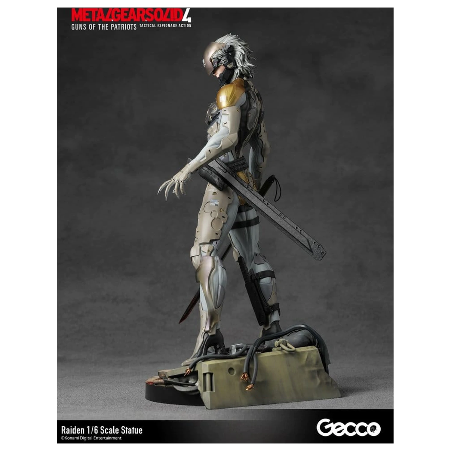 Metal Gear Solid 4 Guns of the Patriots 1/6 Raiden szobor figura 32 cm termékfotó