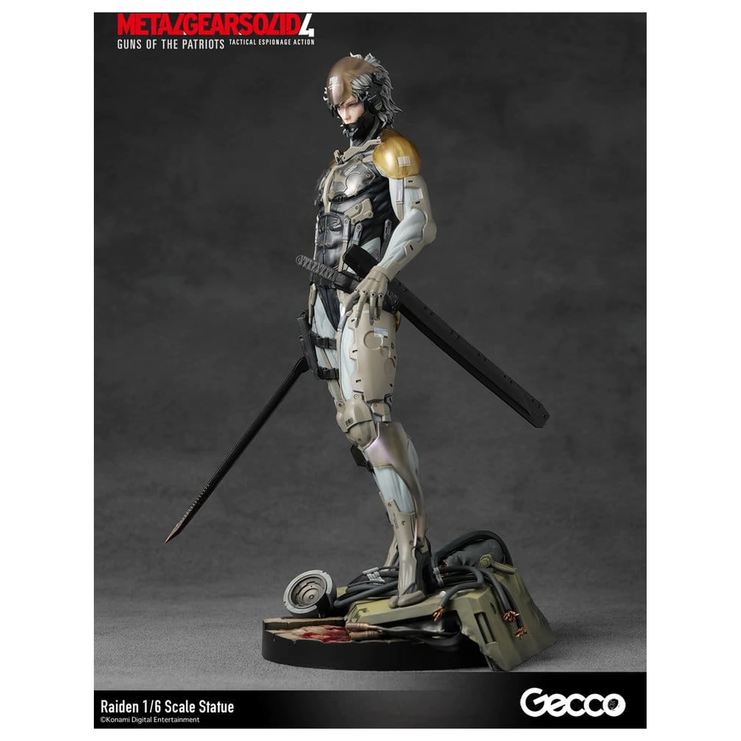 Metal Gear Solid 4 Guns of the Patriots 1/6 Raiden szobor figura 32 cm termékfotó