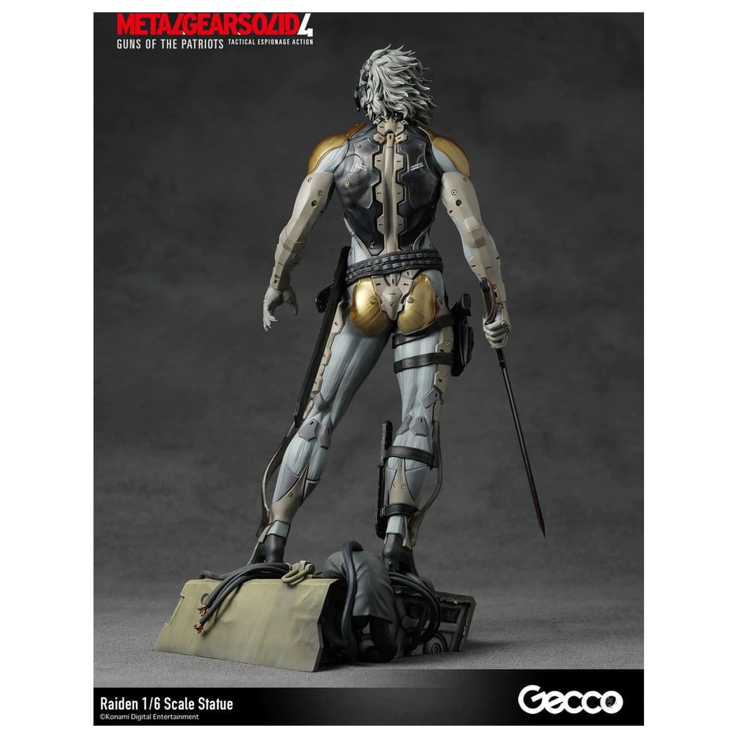 Metal Gear Solid 4 Guns of the Patriots 1/6 Raiden szobor figura 32 cm termékfotó