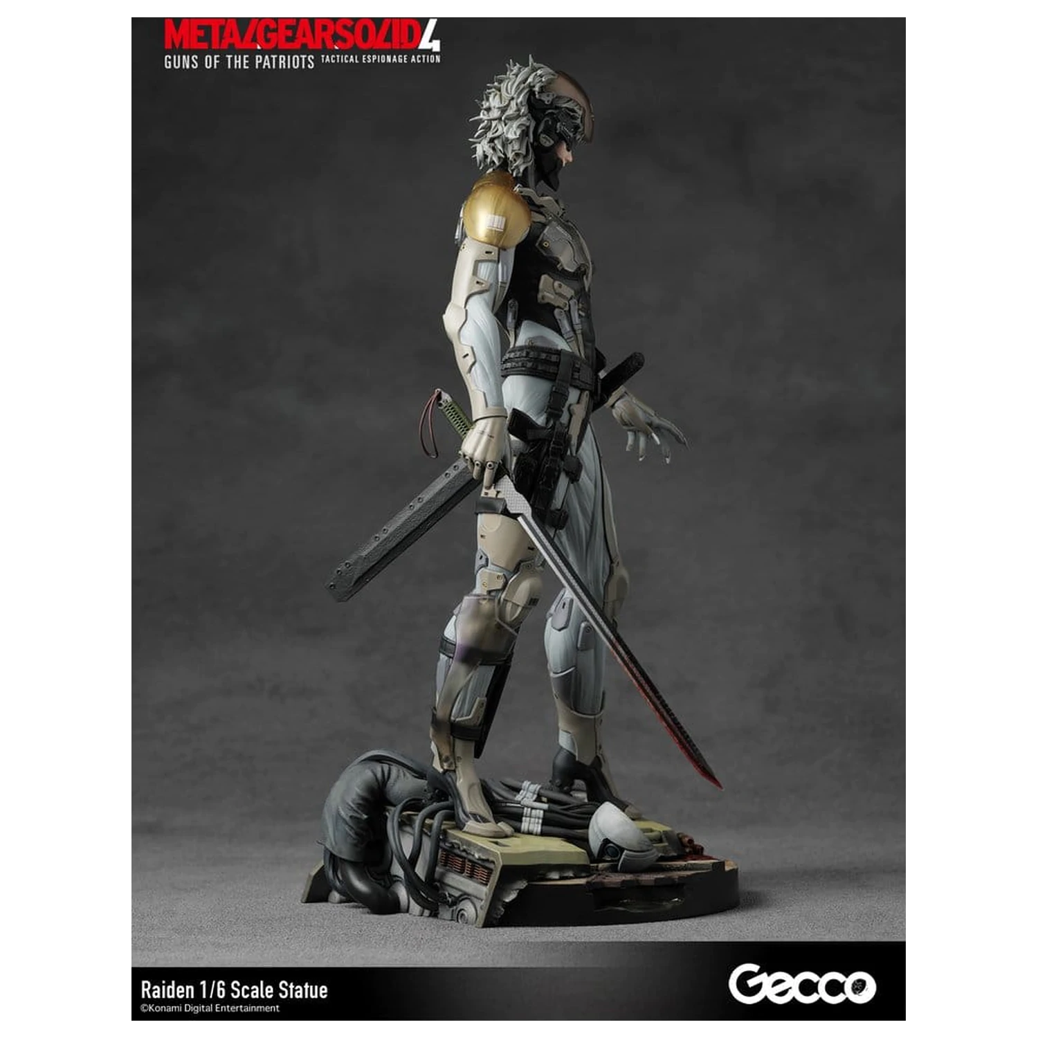 Metal Gear Solid 4 Guns of the Patriots 1/6 Raiden szobor figura 32 cm termékfotó