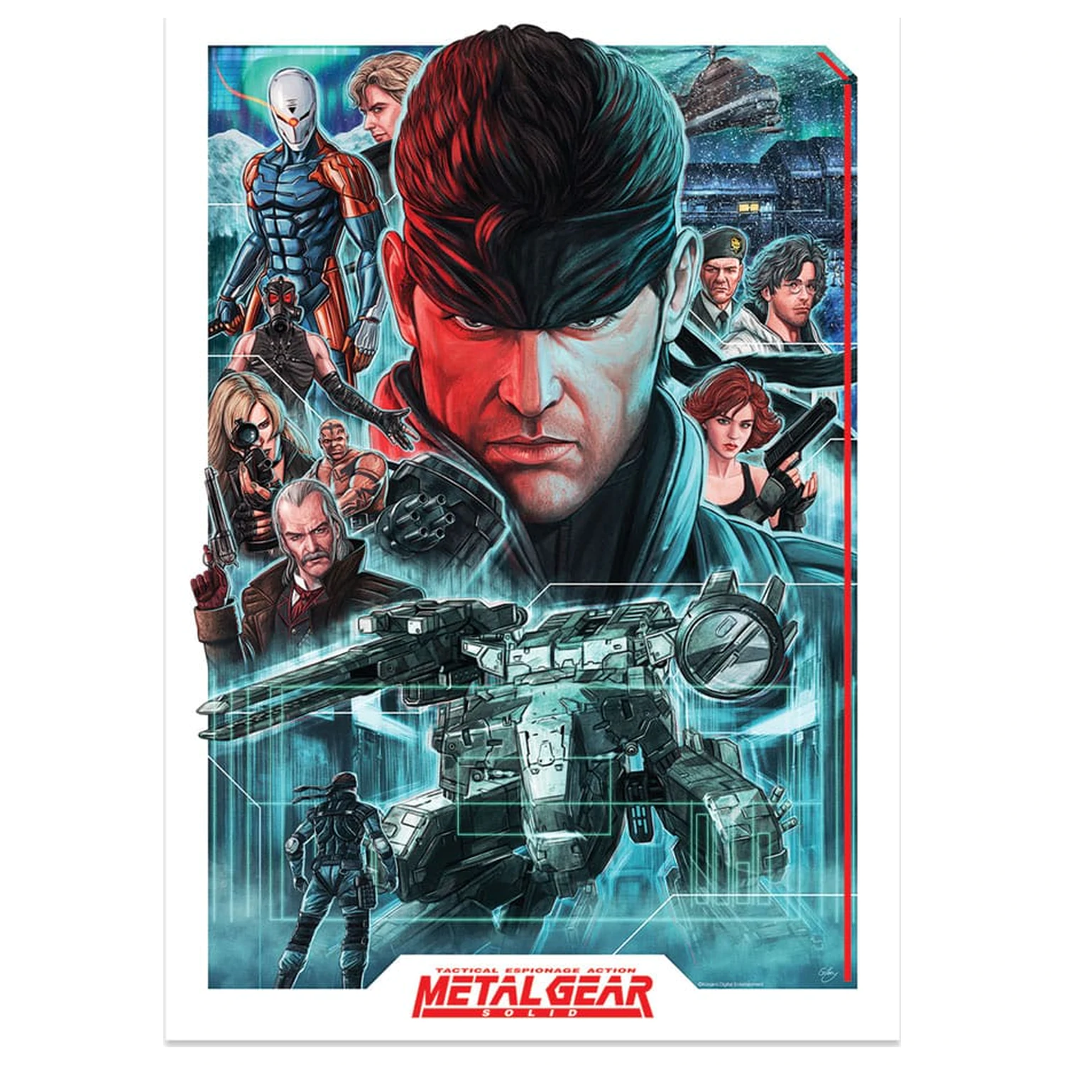 Metal Gear Solid Art Print Montage Limitált kiadás 42 x 30 cm termékfotó