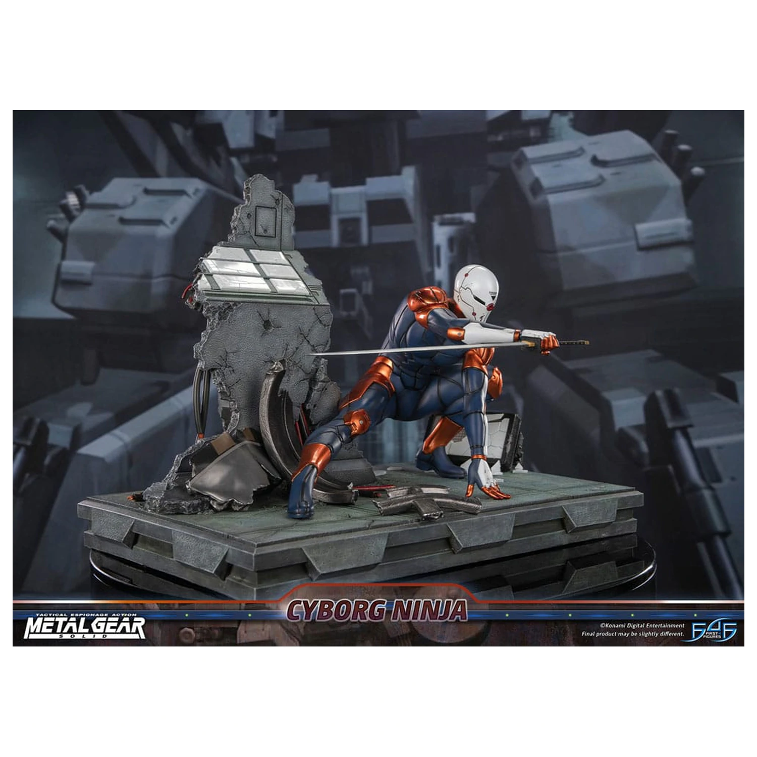Metal Gear Solid Cyborg Ninja (Gray Fox) szobor figura 41 cm termékfotó