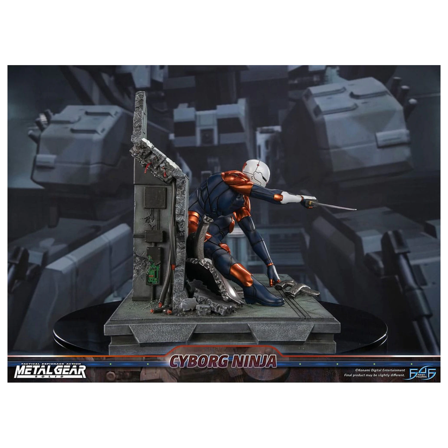 Metal Gear Solid Cyborg Ninja (Gray Fox) szobor figura 41 cm termékfotó