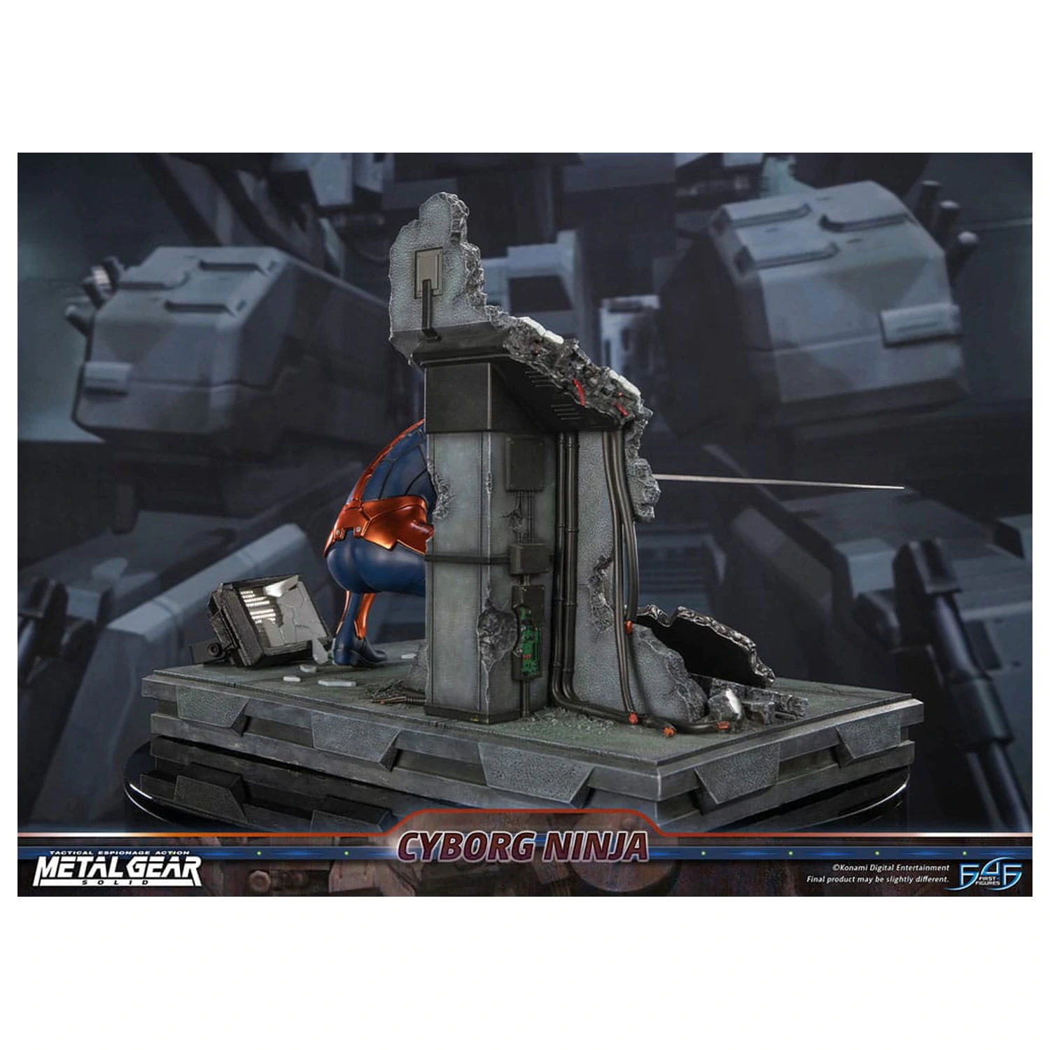Metal Gear Solid Cyborg Ninja (Gray Fox) szobor figura 41 cm termékfotó