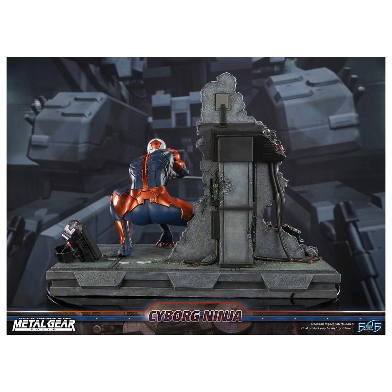Metal Gear Solid Cyborg Ninja (Gray Fox) szobor figura 41 cm termékfotó