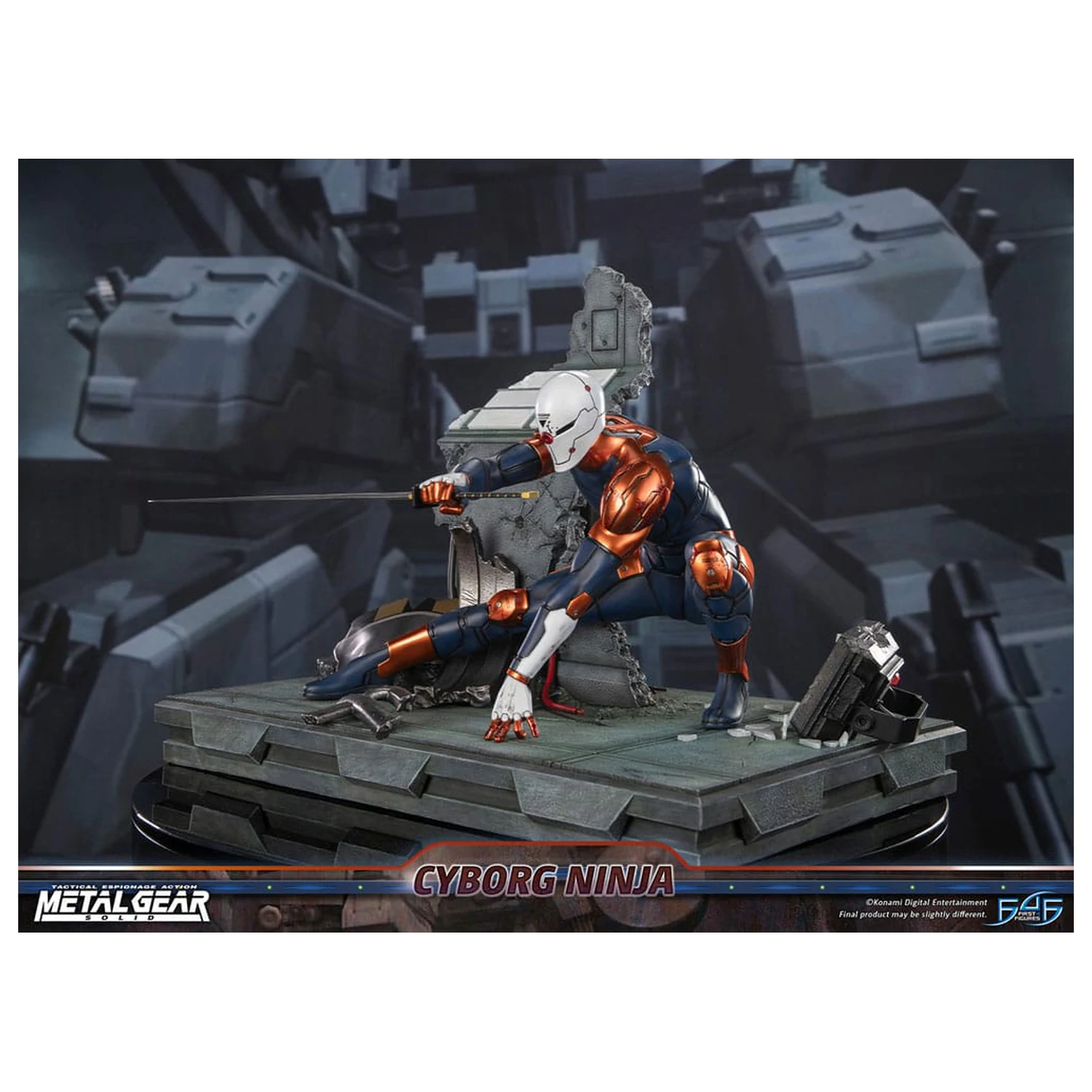 Metal Gear Solid Cyborg Ninja (Gray Fox) szobor figura 41 cm termékfotó