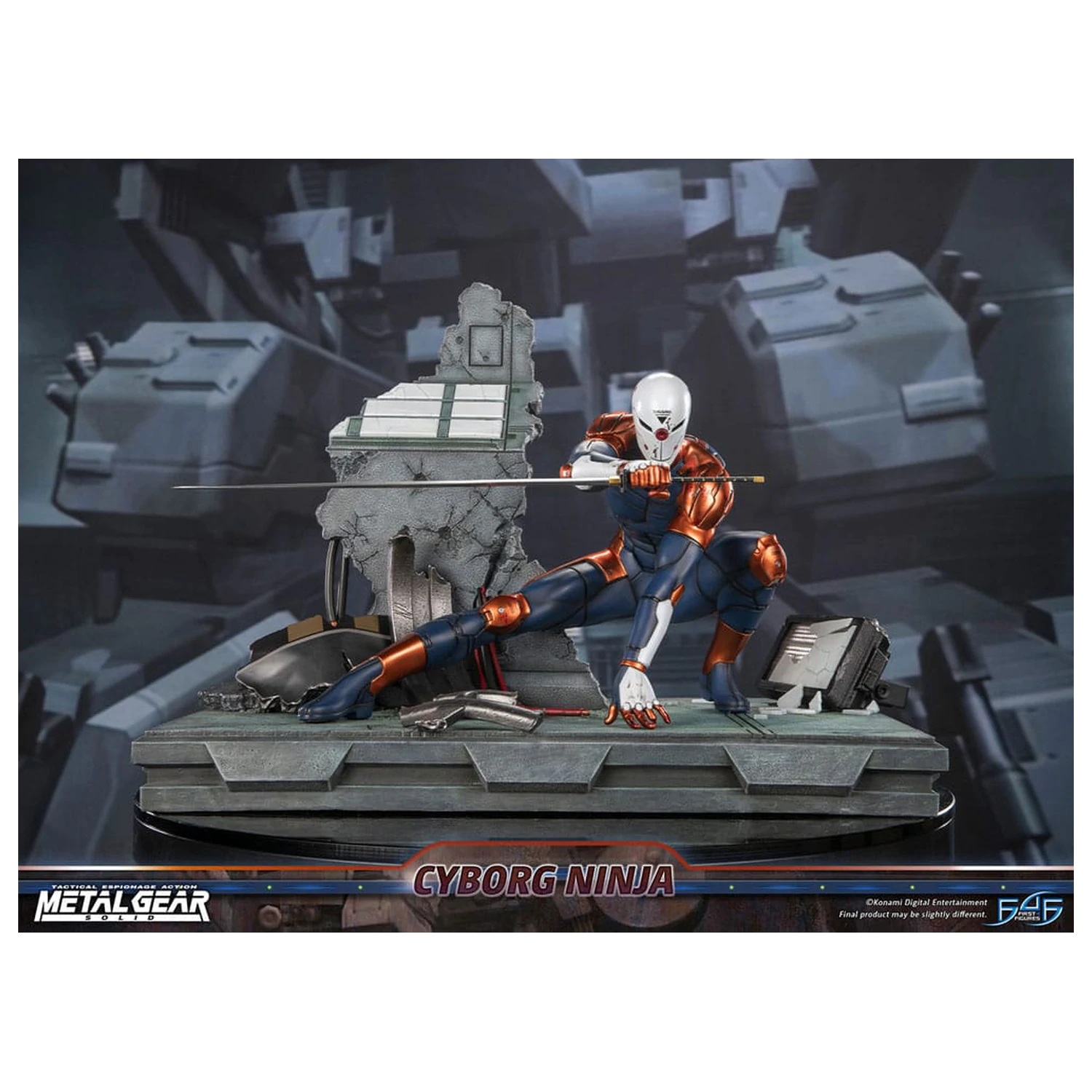 Metal Gear Solid Cyborg Ninja (Gray Fox) szobor figura 41 cm termékfotó