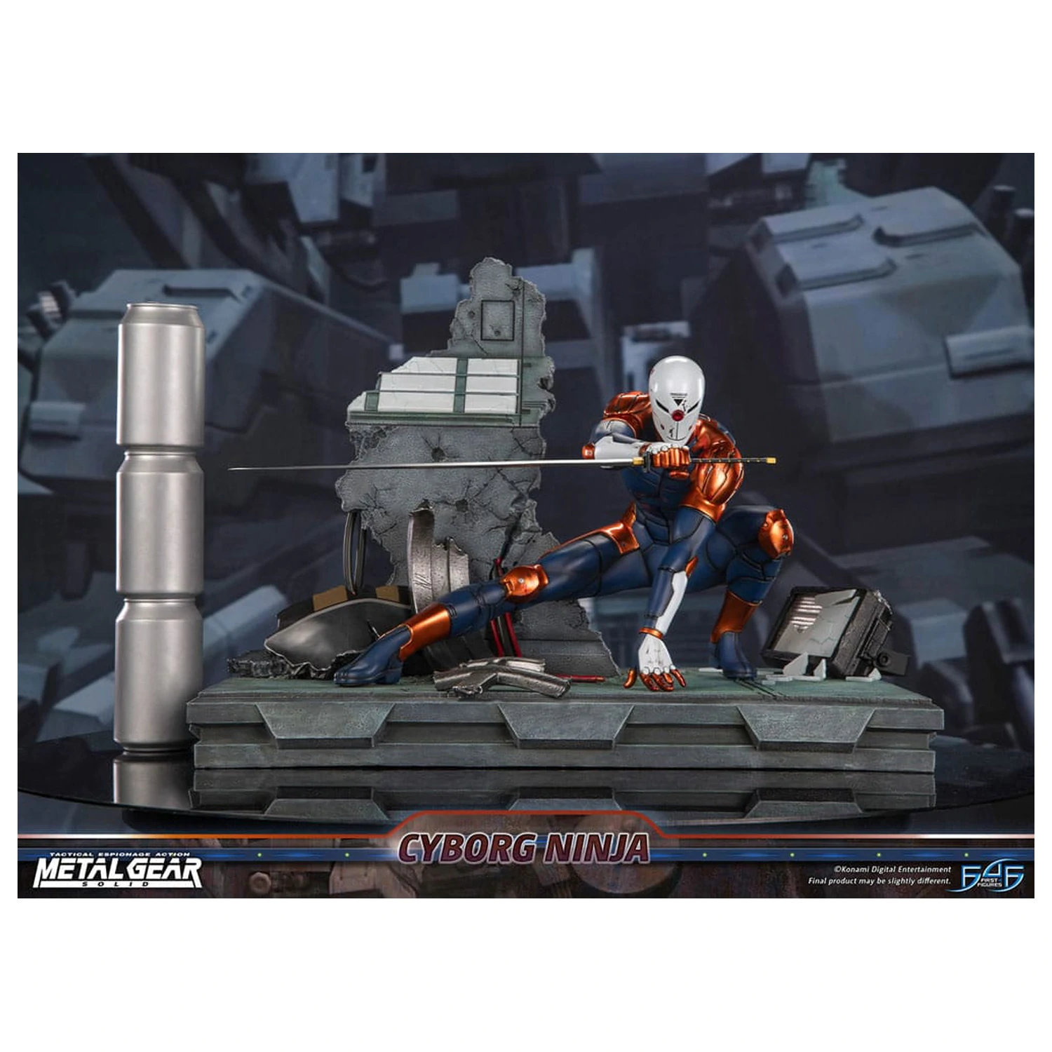 Metal Gear Solid Cyborg Ninja (Gray Fox) szobor figura 41 cm termékfotó