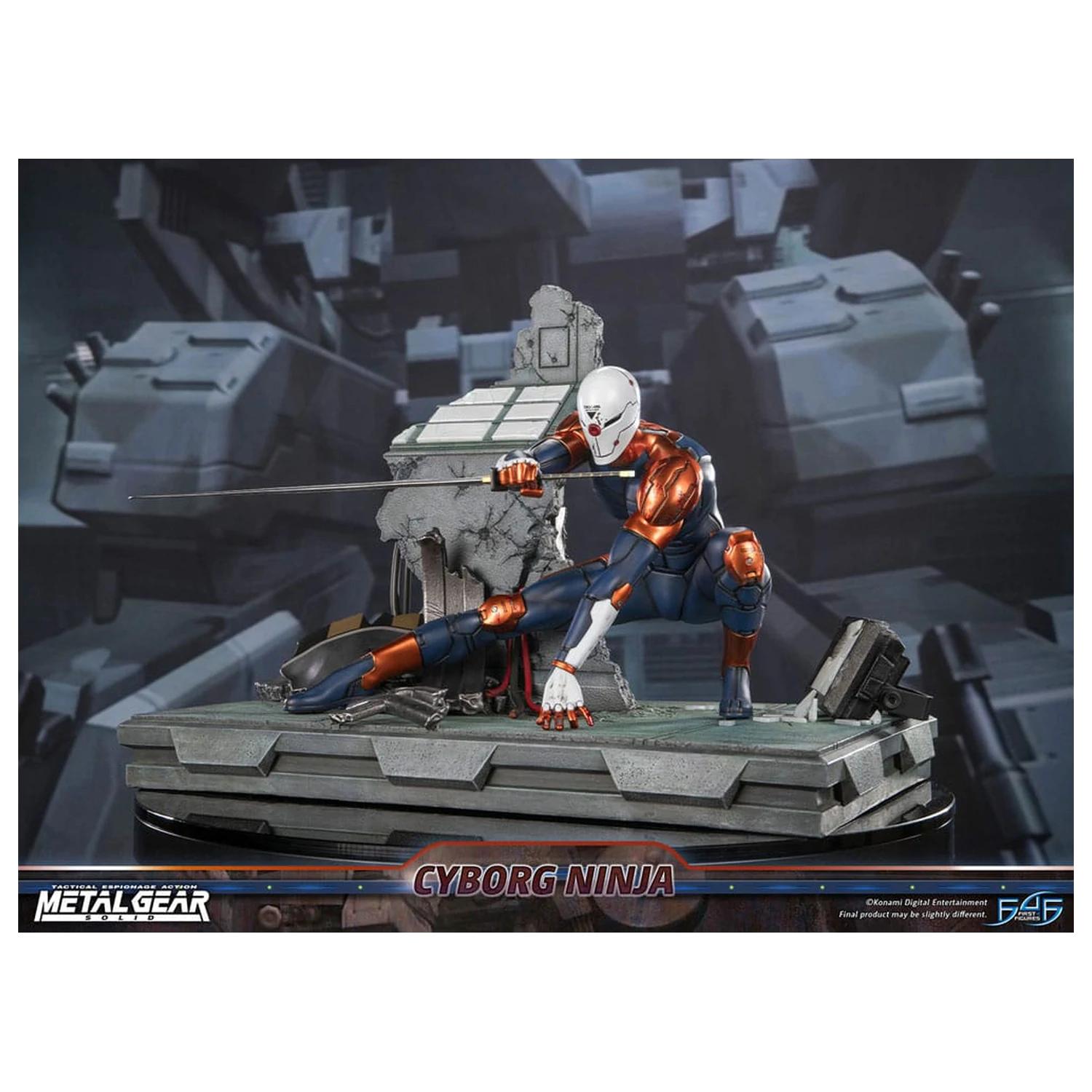 Metal Gear Solid Cyborg Ninja (Gray Fox) szobor figura 41 cm termékfotó