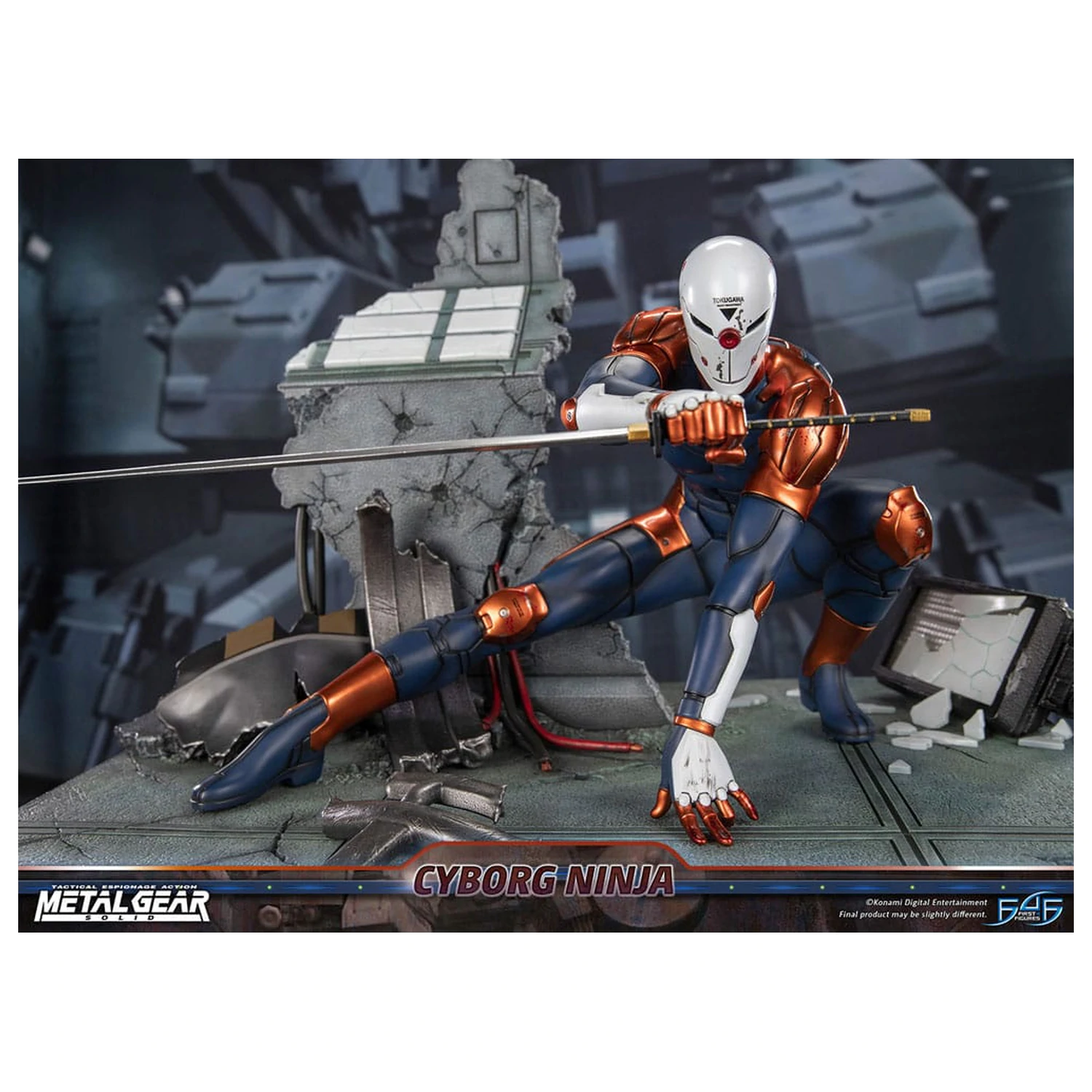Metal Gear Solid Cyborg Ninja (Gray Fox) szobor figura 41 cm termékfotó