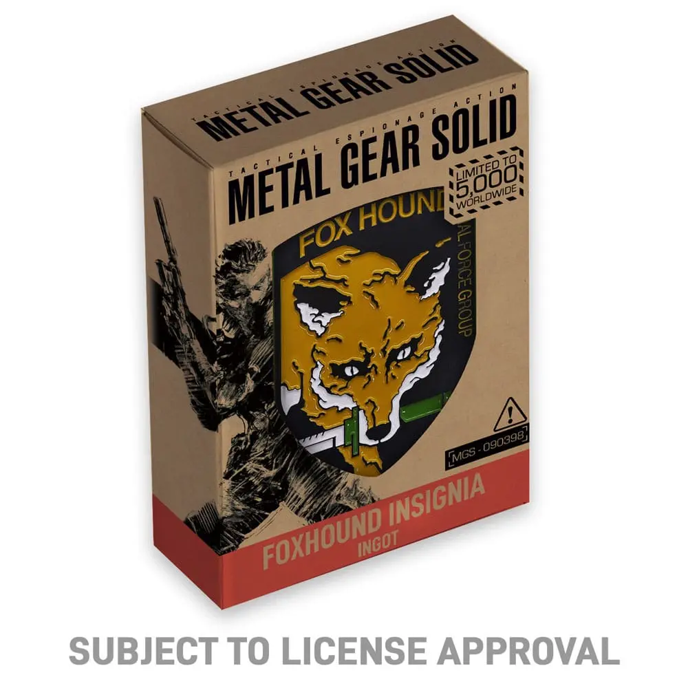 Metal Gear Solid Ingot Foxhound Insignia Limitált kiadás termékfotó