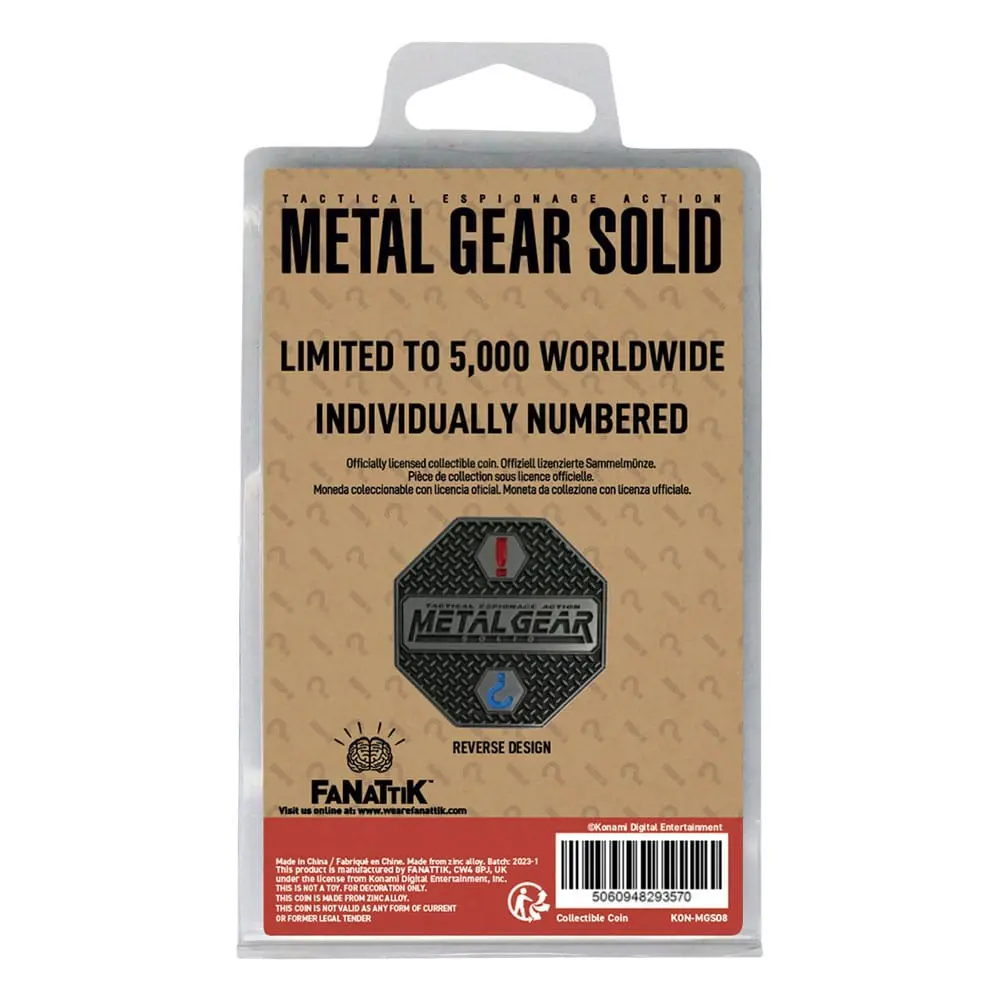 Metal Gear Solid Solid Snake Limitált kiadás Gyűjthető érme termékfotó