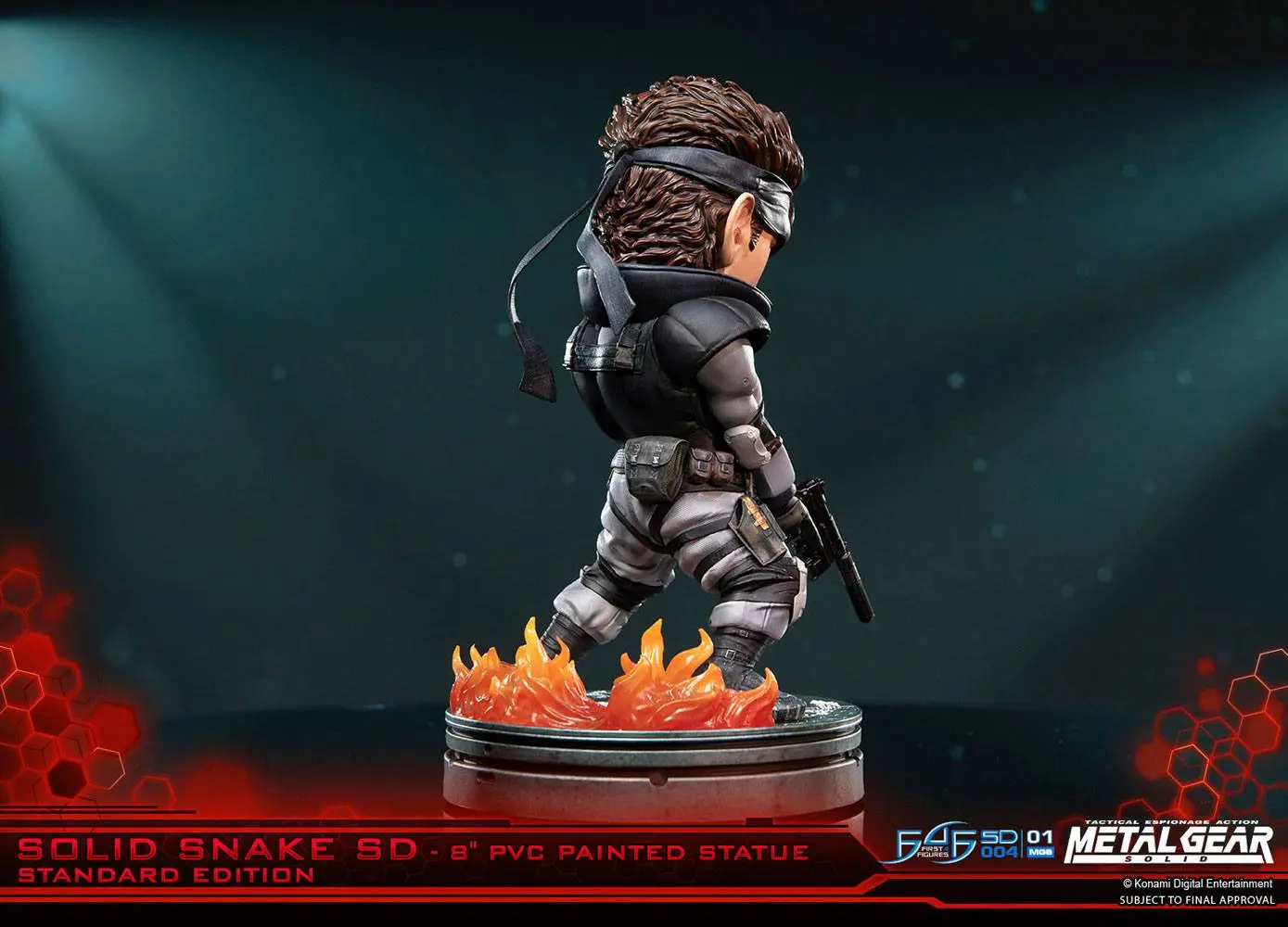 Metal Gear Solid Solid Snake SD PVC szobor figura 20 cm termékfotó