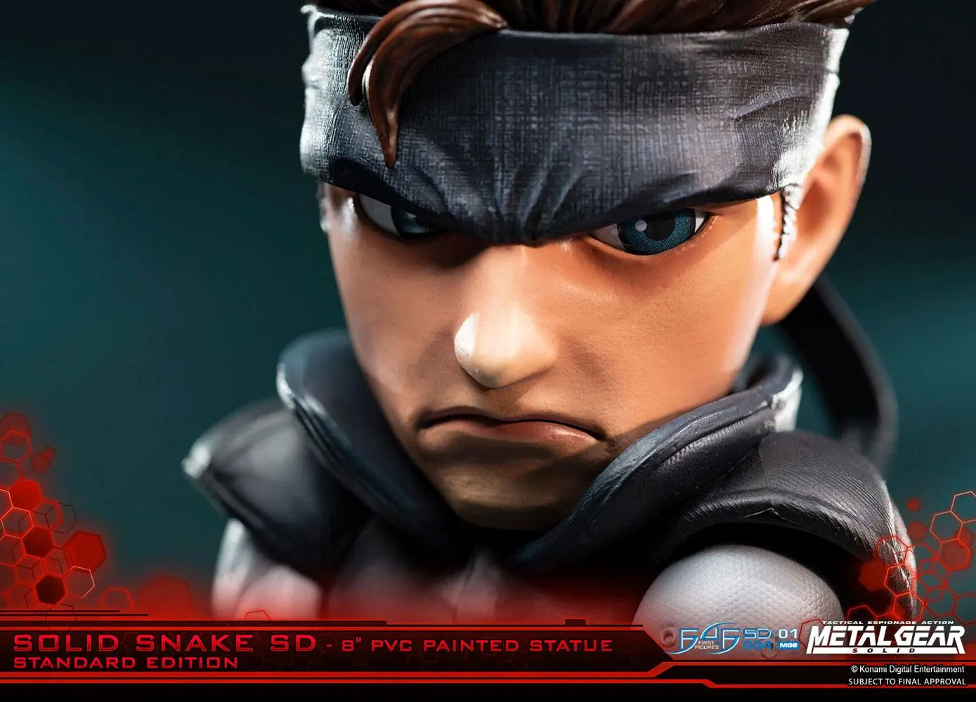 Metal Gear Solid Solid Snake SD PVC szobor figura 20 cm termékfotó