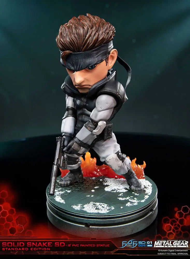 Metal Gear Solid Solid Snake SD PVC szobor figura 20 cm termékfotó