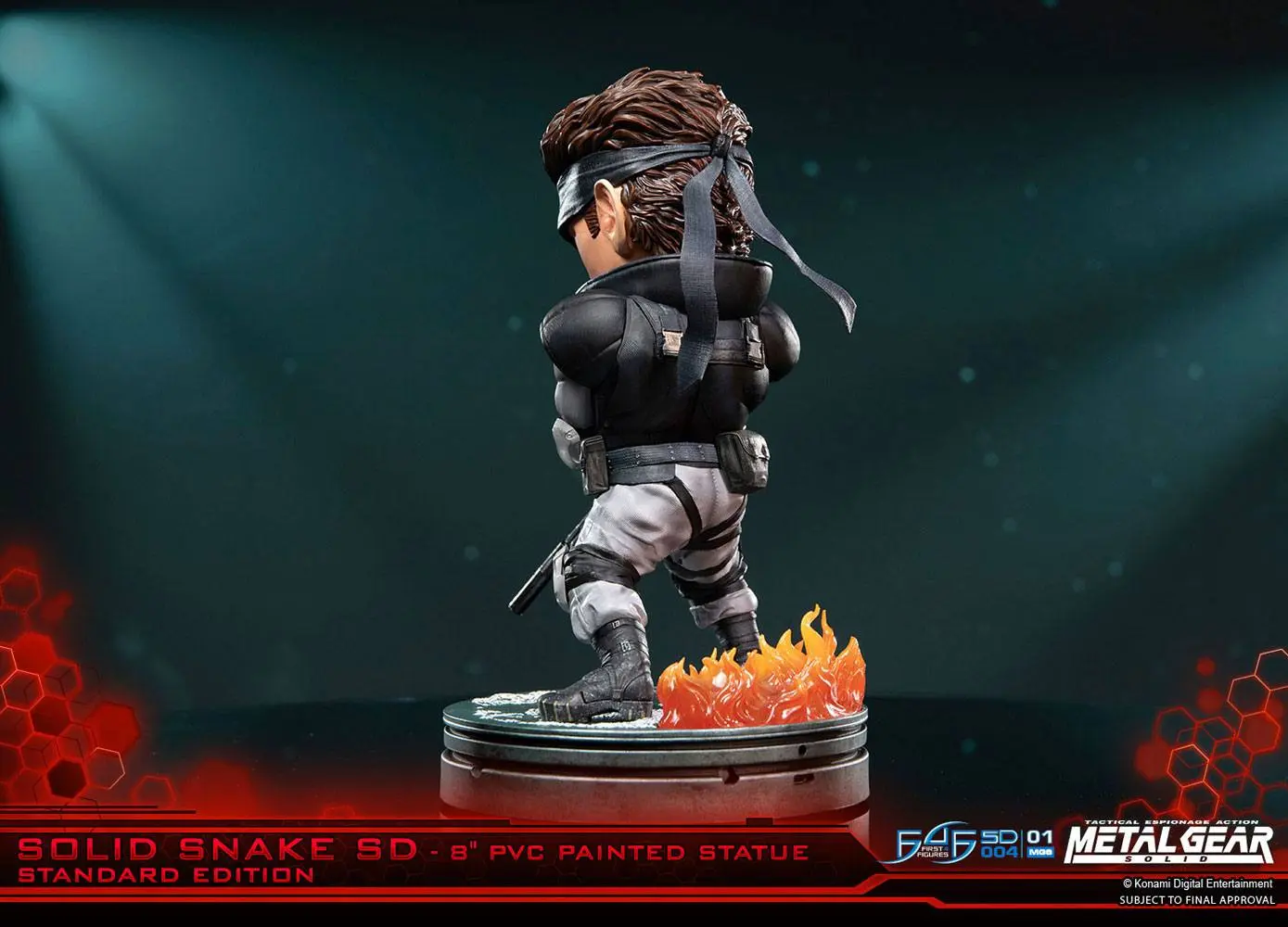 Metal Gear Solid Solid Snake SD PVC szobor figura 20 cm termékfotó