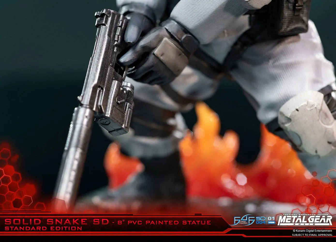 Metal Gear Solid Solid Snake SD PVC szobor figura 20 cm termékfotó