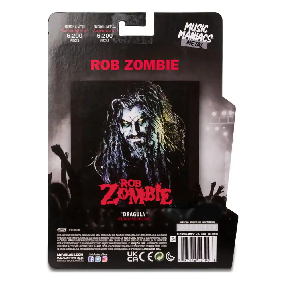 Metal Music Maniacs Wave 2 Rob Zombie akciófigura 15 cm termékfotó