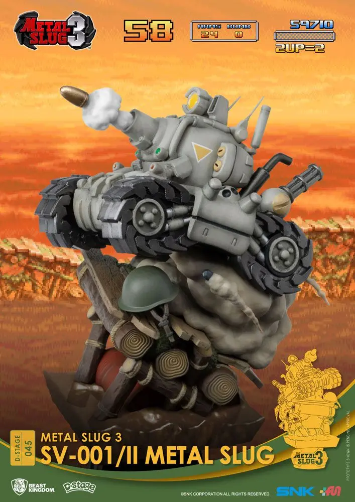 Metal Slug D-Stage SV-001/II Metal Slug Closed Box Version PVC Diorama szobor 16 cm termékfotó