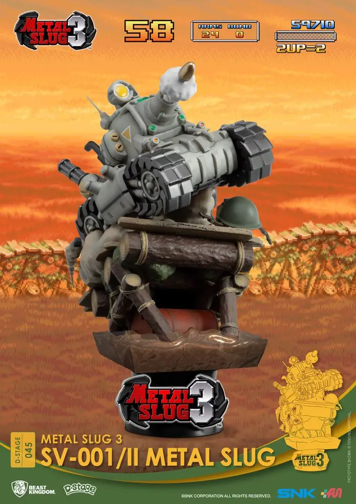 Metal Slug D-Stage SV-001/II Metal Slug Closed Box Version PVC Diorama szobor 16 cm termékfotó