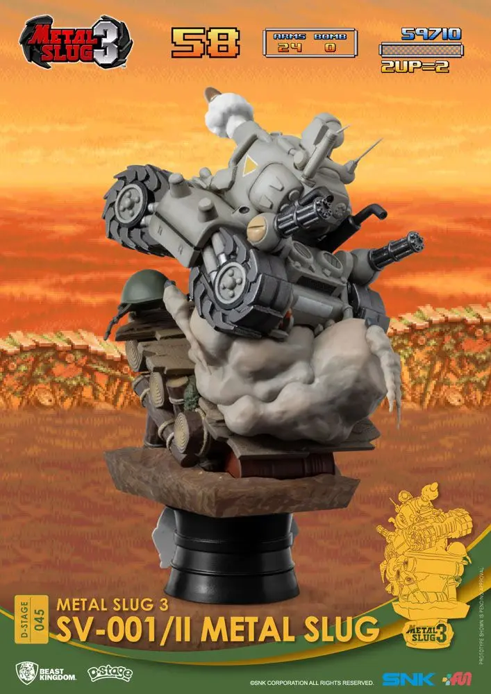 Metal Slug D-Stage SV-001/II Metal Slug Closed Box Version PVC Diorama szobor 16 cm termékfotó