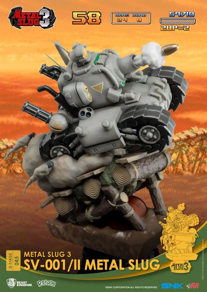 Metal Slug D-Stage SV-001/II Metal Slug Closed Box Version PVC Diorama szobor 16 cm termékfotó