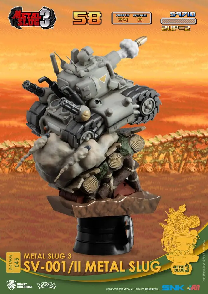 Metal Slug D-Stage SV-001/II Metal Slug Closed Box Version PVC Diorama szobor 16 cm termékfotó