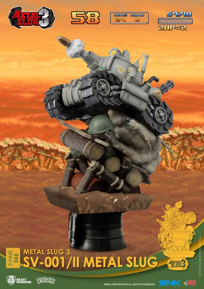 Metal Slug D-Stage SV-001/II Metal Slug Closed Box Version PVC Diorama szobor 16 cm termékfotó