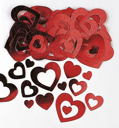 Metallic Szíves konfetti termékfotó