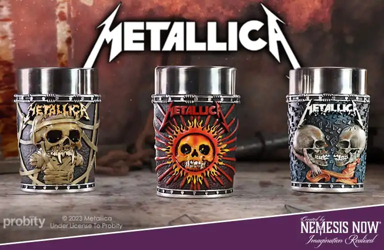 Metallica Shot Glasses Pushead Art 3-Pack termékfotó